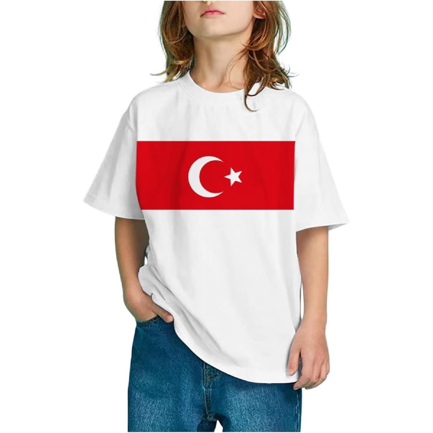 

Boys Sweaters Size 14 16 Print Short Sleeve Round Neck T Shirt Fashion Trend Bottoming Shirt Tops Toddler Tees XXXXXL білий