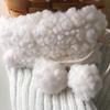 Lamb Wool Knitted Leg Warmers Furball Leg Cover Unique Ruffle Socks  Winter