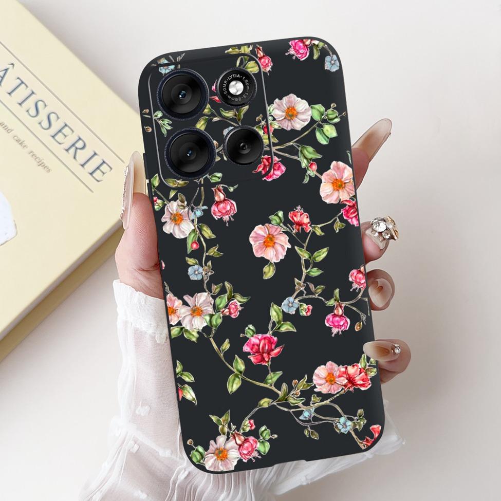 5G For Motorola Moto G56 G86 Cover For Motorola Moto G86 Case Silicone Fashion Butterfly Luxury Cute Funny Painted Back Cover
