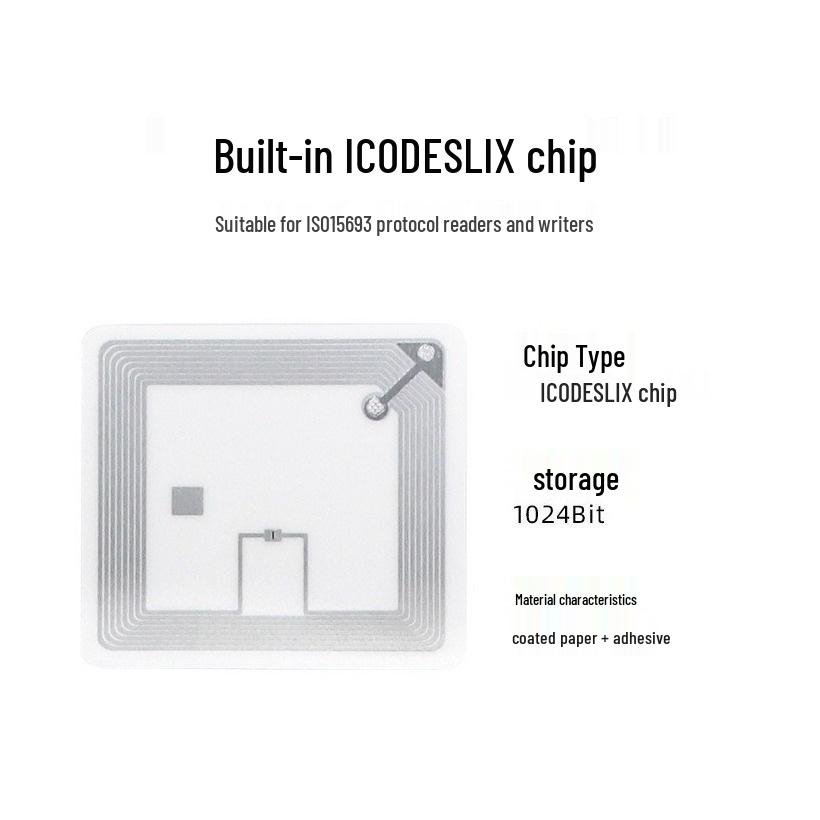 RFID High-Frequency Book Tag - ISO15693 Smart Management Tag with Printed Pattern