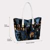 Halloween Spooky Castle Tote Bag Fashionable Daily Carry Bag For Holiday Shopping Portable Handbag