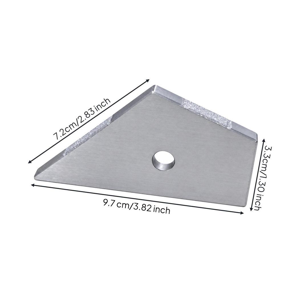 Fret Dressing Tool with Diamond Rough Edges High Precision Stainless Steel Leveler Compact