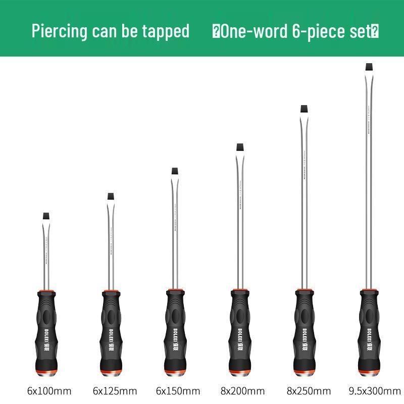 Multi-Function Screwdriver Set: Cross-Head, Slotted, Torx, Hammerable Flat-Head Tools