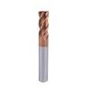 55° Tungsten Steel 4-Flute End Mill, Hard Alloy Coated, CNC Flat Bottom Tool