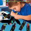 Creative DIY Animal Scratch Art Bookmarks for Kids - Christmas & Halloween Themes