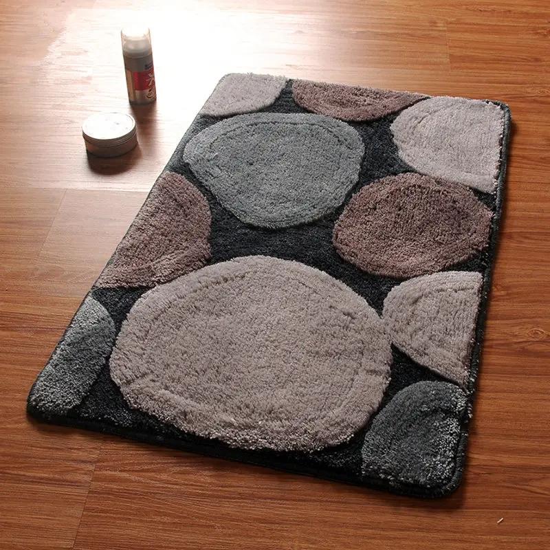 

Thick Soft Foot Mat Living Room Decor Floor Rugs Rectangular Bedside Carpet Absorbent Bathroom Mat Entrance Door Carpet Modern About 40x60cm