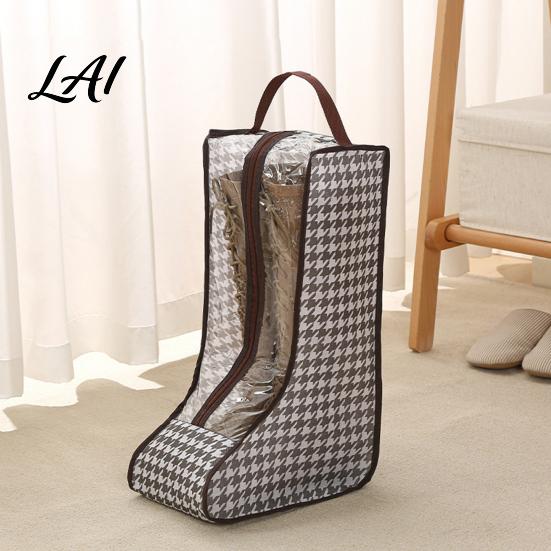 Travel Boot Organizer Boots Storage Bag with Zipper And Handle Portable Transparent PVC Dust Visible Footwear Protector Proof Organizer Dust-proof