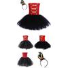 Girls Tutu Dress with Headband Glittering Princess Dress Holiday Clothes Circus Ringmasters Costume for Party