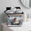 A Wolf Breaking Through The Wall 5D Diamond Painting Storage Basket Full Round Drill Mosaic Diamond Embroidery Cross Stitch Kits Home Decor Home Decor