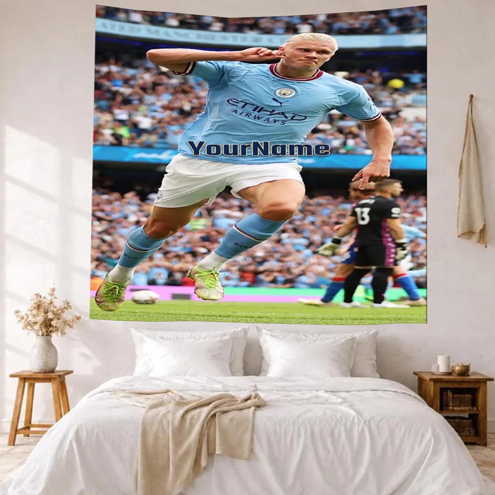 Haaland Custom Your Name Wall Decor Tapestry Art For Pet Memorial Birthdaywedding Party Backdrop Family Gift