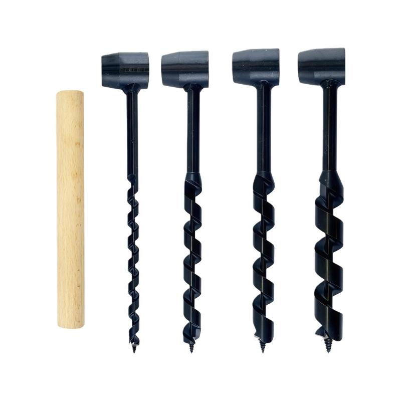 Punta per Trapano Legno in Acciaio ad Alto Tenore di Carbonio Trivella a Mano Portatile per Legno Umido e Applicazioni Fai-da-te in Varie Condizioni