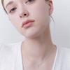 Silver925 Simple Dew Blue Necklace