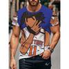 Men's Fashion 3D Printed Men's T-Shirt Round Neck Short Sleeve Trendy Street Wear