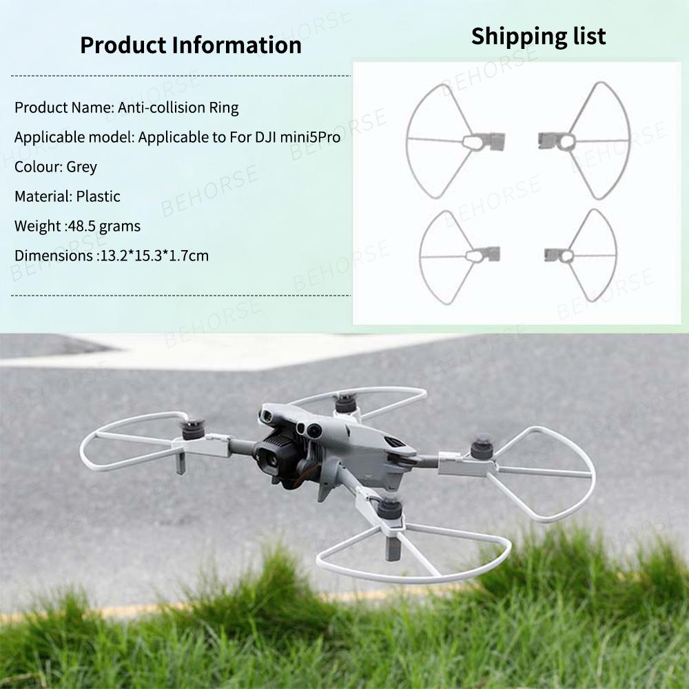 For Mini 5 Pro Anti-collision Ring with Height-increased Tripod Propeller Paddle Protector For DJI Mini 5 Pro Drone Accessories