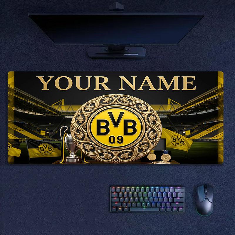 Custom Name,BVB 09 Mouse Pad, Large Gaming Desk Mat, Non-slip XXL Mousepad for Laptop & Tablet, Mini PC Playmat with Stitched Edges