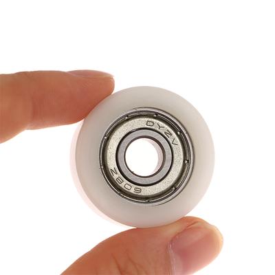 1 Pieza 608 ZZ Rueda Rodillo Redonda de Nylon POM 8x30x10mm Polea de Rodamiento de Plástico Tipo Redondo con Cubierta de POM para Movimiento Suave