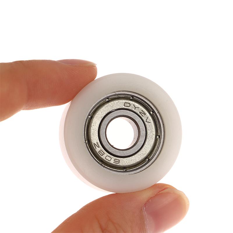 608ZZ POM Nylon Round Roller Wheel - Single 8*30*10mm Bearing Pulley Plastic Wheel