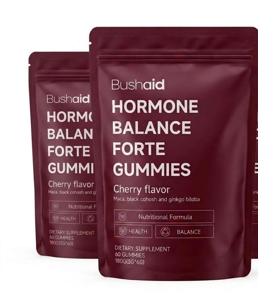 Bushaid Hormonbalance Forte Gummis - Kirschgeschmack - 60 Stück 2pack