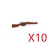 WWI WWII Building Blocks Soldiers Military Accessories Bomb Two-color Gun Mini Brick Weapons Gift Toy AKM Helmet RPG Grenad X026