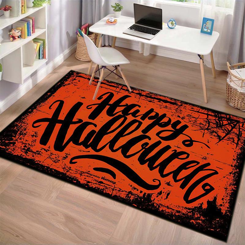 1PC Halloween theme Rug - home decoration Carpet For Living Room Bedroom Flooring Computer Chair Area Rug