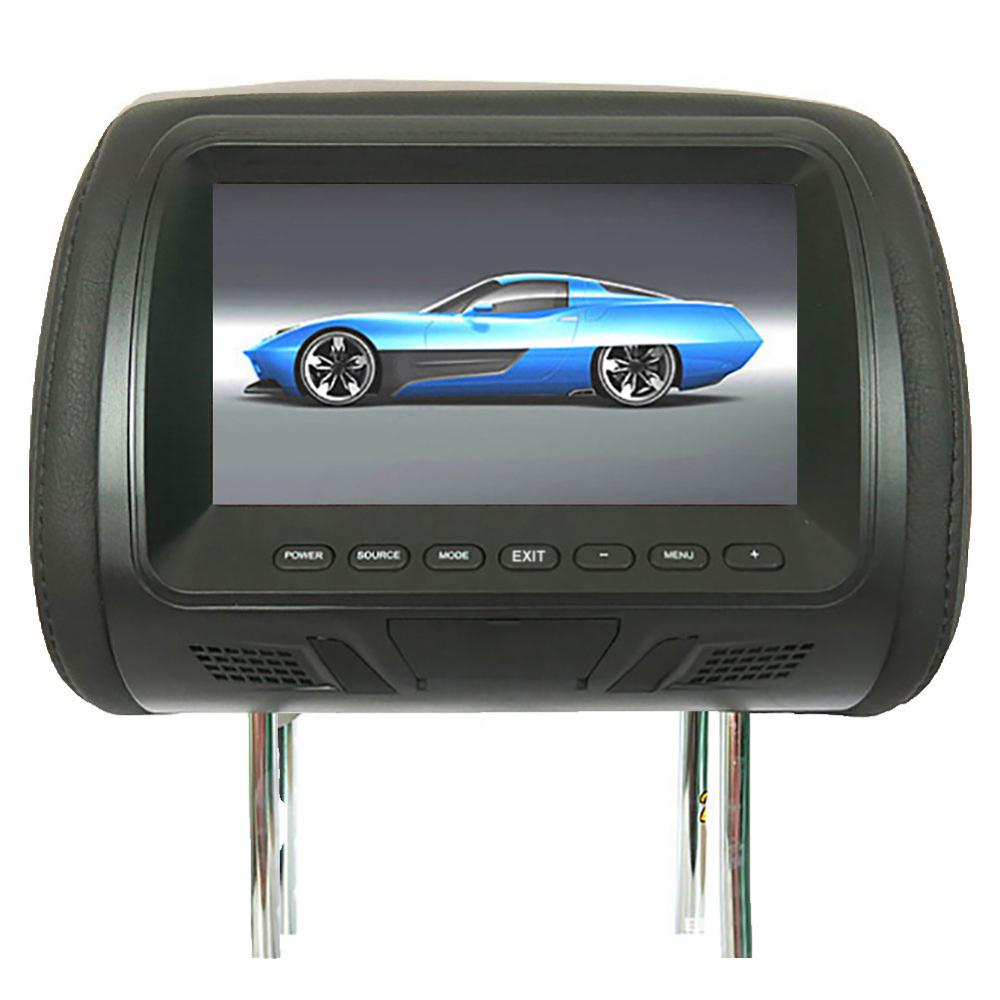2020 25cm X 13cm X 18cm 7 Inch FM/AM Car Seat Back Headrest Bluetooth LCD Display Remote Control MP5 Monitor 12V DC