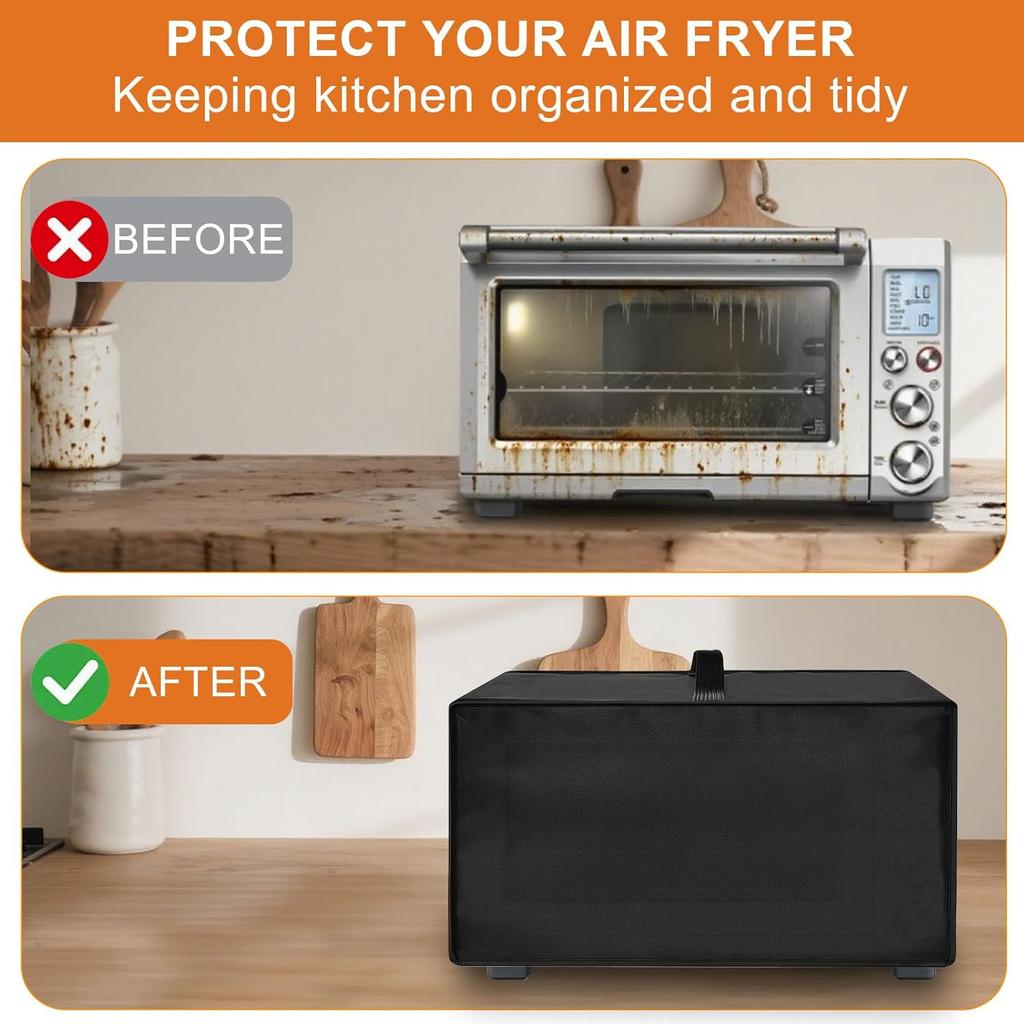 Toaster Oven Air Fryer Cover, Heat-Resistant Waterproof Dust-proof Kitchen Appliance Covers Compatible with