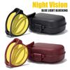 Round Frame Yellow Lens Night Vision Glasses for Men Women Ultralight Blue Light Blocking Eye Protection Eyewear for Driving