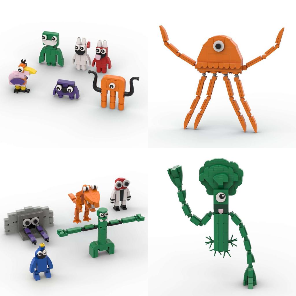 Maze Witch Building Blocks Compatible With Lego, Green Cabbage Table Decoration, Diy Toy For Kids