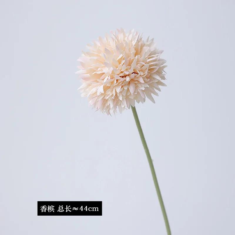 20Pc/lot Artificial Silk Flower Onion Ball Wedding Backdrop Decor Flower Arrangement Fake Dandelion Home Decoration Party Floral