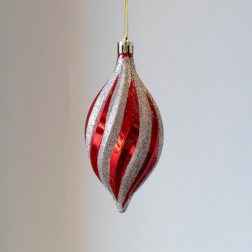 Красные Рождественские Подвески Небьющиеся Желудь Рождественские Подвесные Шары Пластиковые Поделки С Блестками Маленькие Украшения в Виде Медвежат