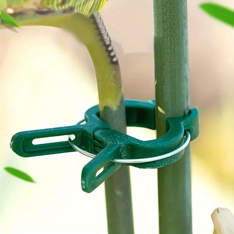 60/20pcs Plant Fixed Clips Reusable Garden Bracket for Tomato Cucumber Climbing Plants Vine Organizing Branch Support Clip Tools