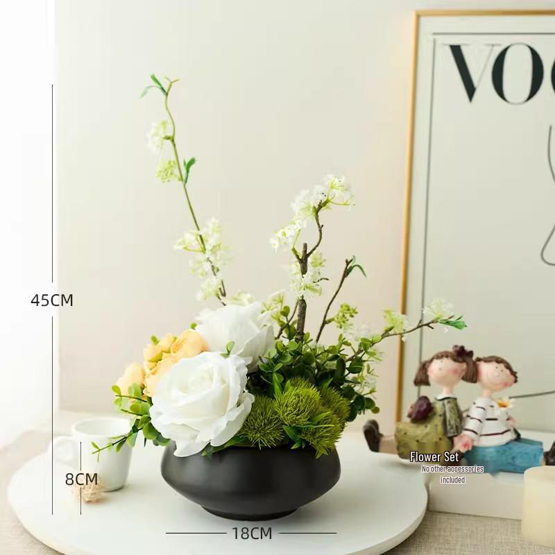 Nordic Modern Faux Flower Bouquet for Indoor Living Room or Dining Table Decor