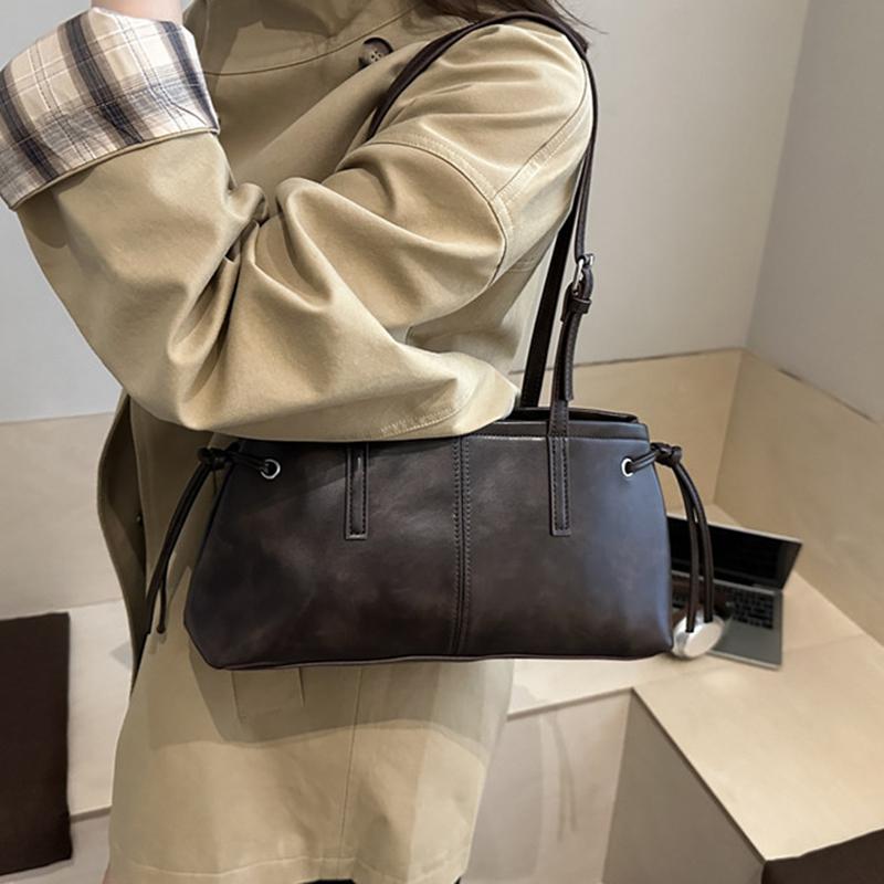 Vielseitige Handtasche aus weichem PU-Leder, quadratisch, Vintage-Damen-Schultertasche, klassisches Luxusdesign, Reißverschluss, Unterarmtasche, Tote