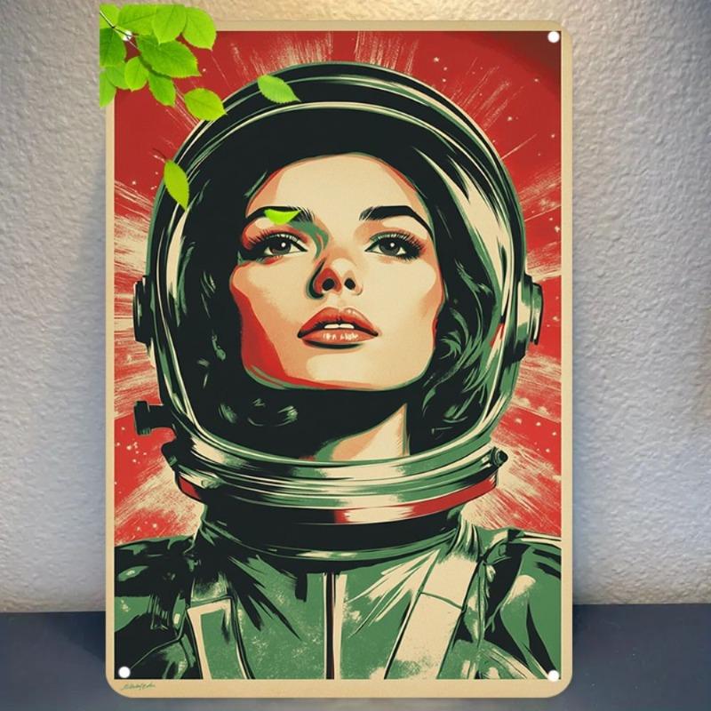 USSR Metal Poster Sign, Soviet Retro Wall Art 20x30cm