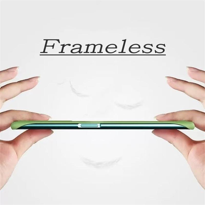 Capa fina sem moldura da moda para Samsung Galaxy S24 Ultra S23 FE S22 Plus S21 S20 A55 A54 A34 A24 A14 A15 A53 A52 A23 A13 A12 Capa de proteção rígida para PC