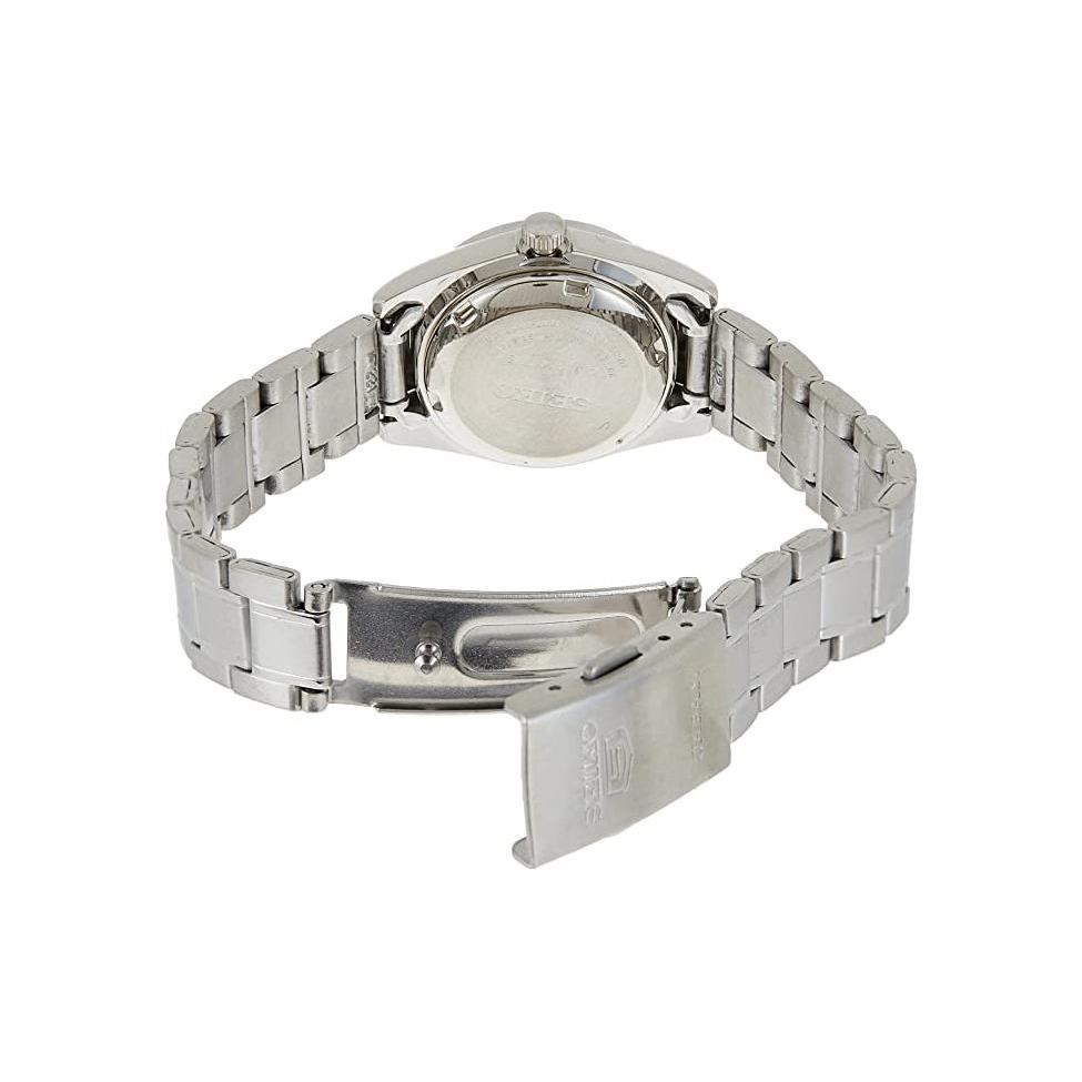 Seiko Automatic Mechanical Movement Stainless Steel Watchband Watch Women's Watch White Dial SYMK13J1