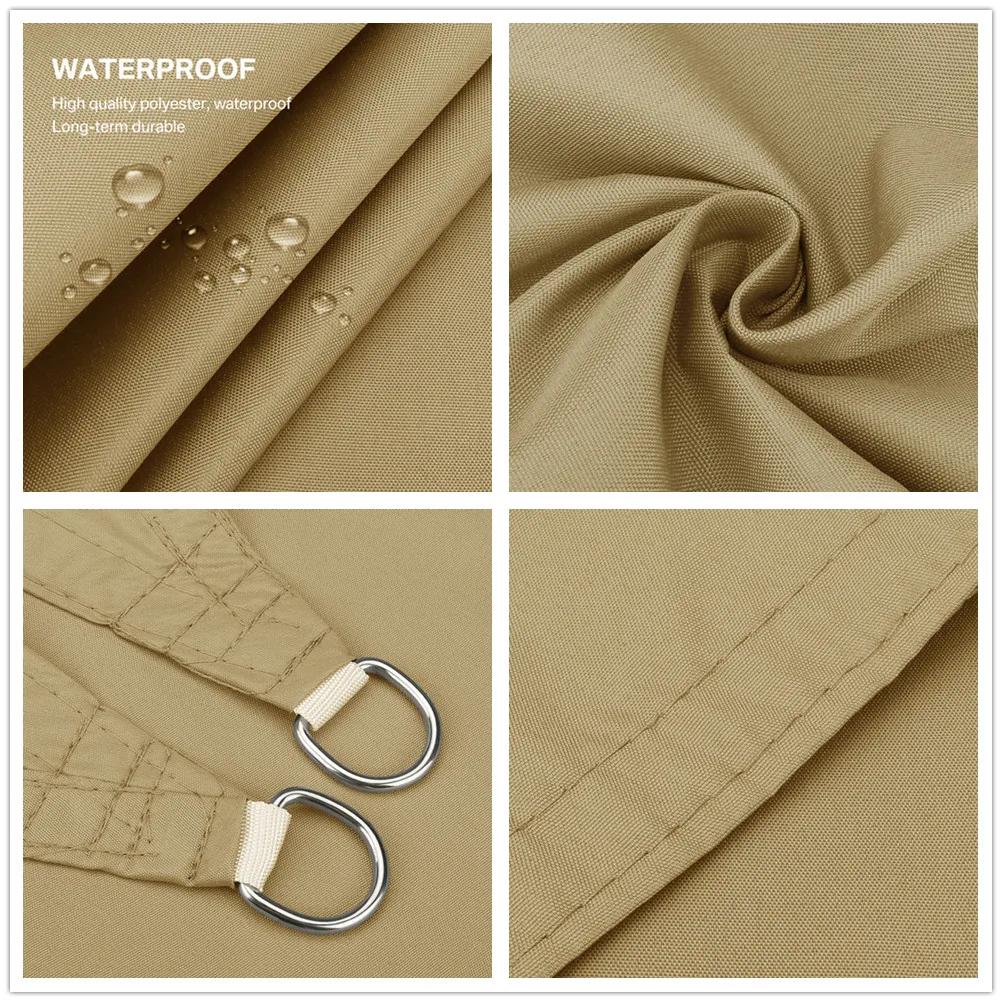 Sand Shade Sail UV Block Waterproof Garden Canopy Sun Shade Cloth Camping Gazebo For Outdoor Backyard Pool Awnings Sun Shelters
