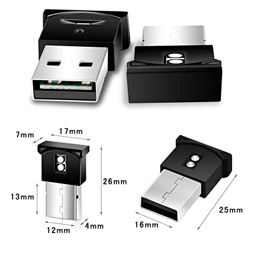 YFFSFDC Car USB Night Light, Built-in Photosensitive Chip, 8 Color Tones, Car Decoration Light, Day/Night Automatic On/Off, Stepless Dimming, Aut