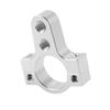 Durable-27Mm Aluminum Steering Damper Fork Frame Mounting Clamp Bracket Foot Fixer For Motorcycle Bike Modification Silver