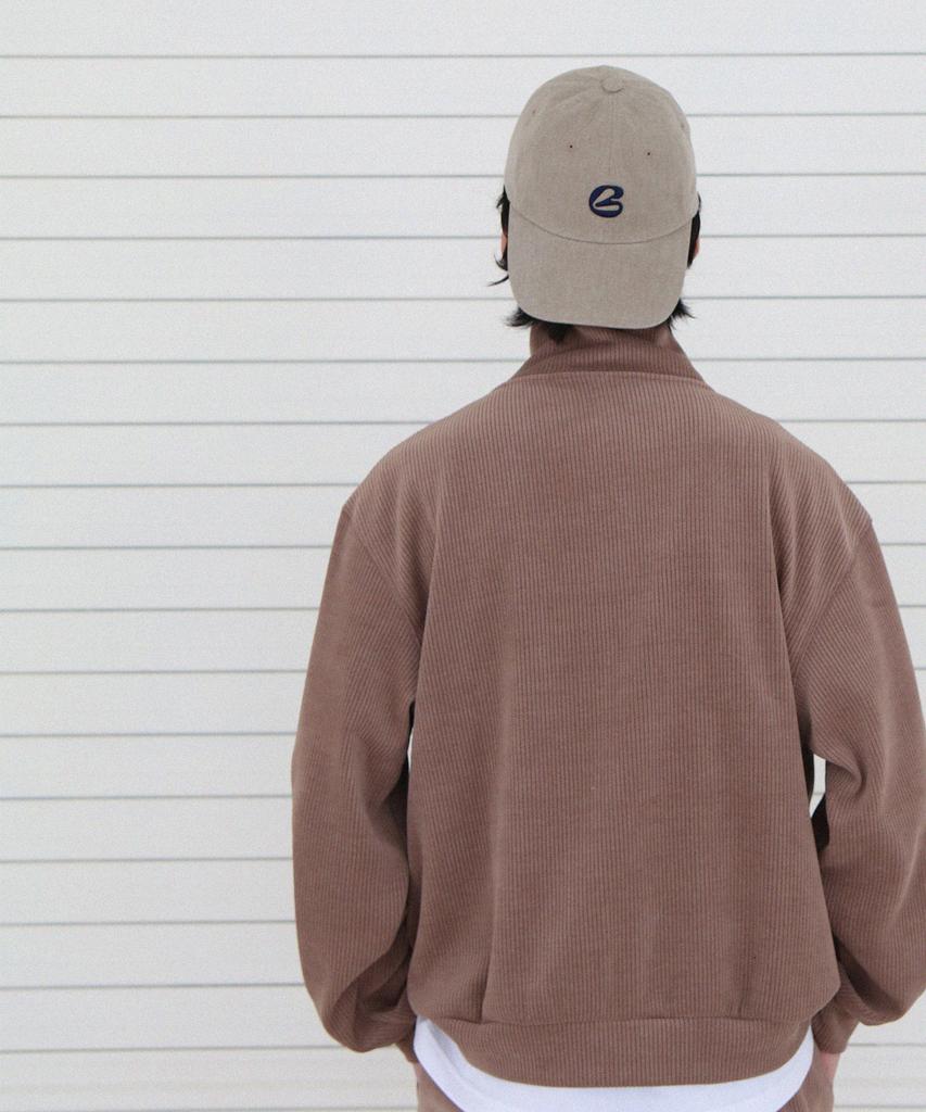 BLUFF B Initial Logo Ball Cap [Beige]