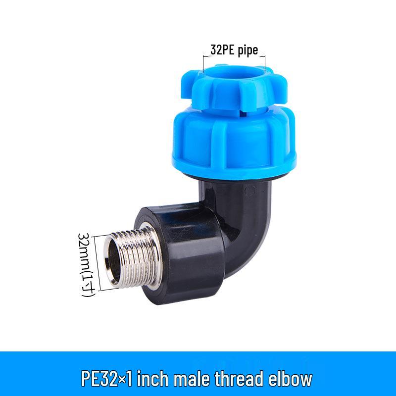 PE Quick Connect Water Pipe Fittings: 4-Point, 6-Point, 25mm Direct Tap Union