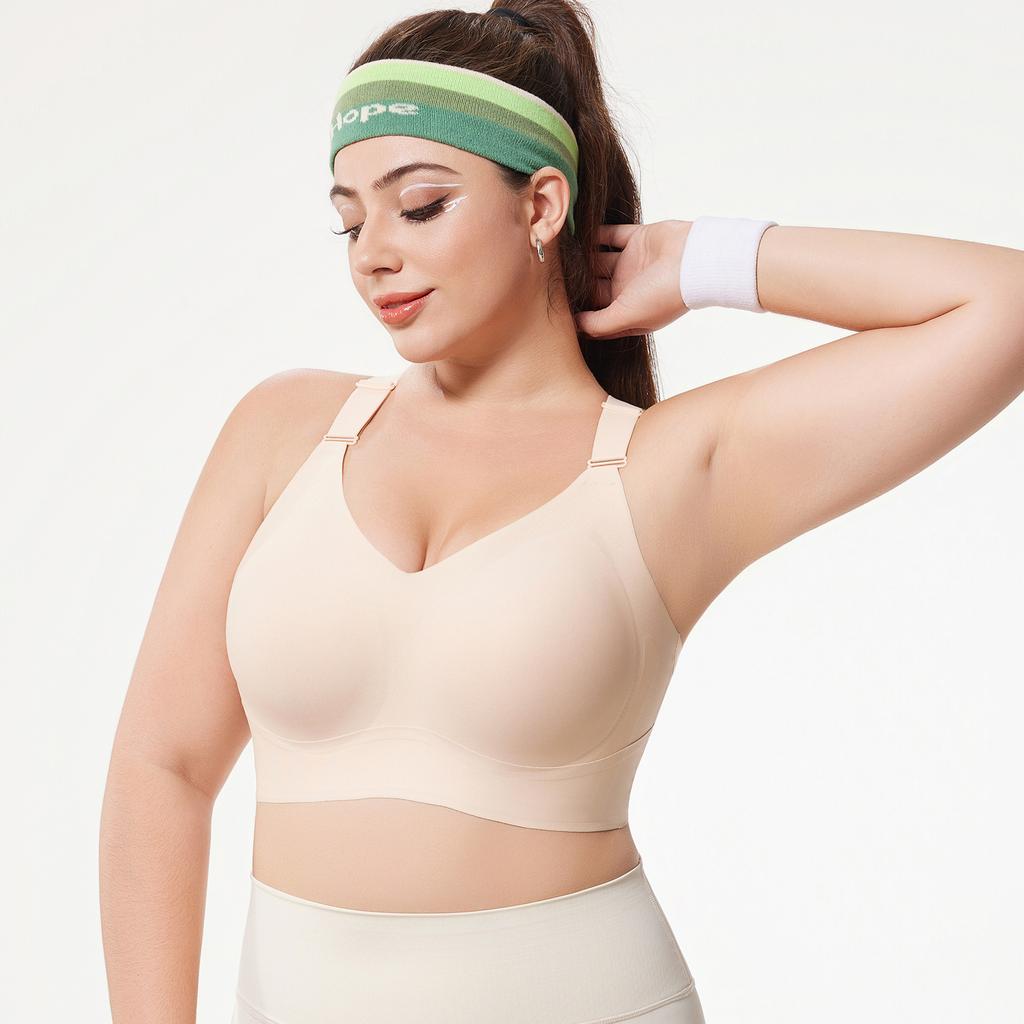 European and American Comfortable Seamless Lifting Bra Wire-free Push-up Sports Bra
