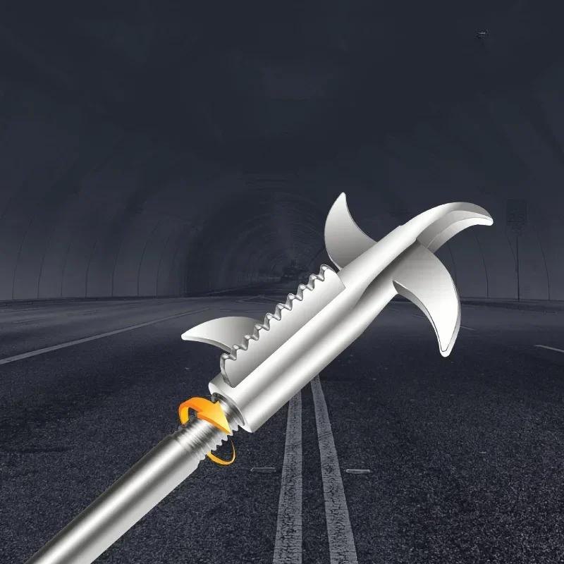 Durable Steel Tire Stone Cleaning Hook, Car and Motorcycle Tire Debris Cleaner, Anti-Slip Grip, Efficient Stone Remover Tool