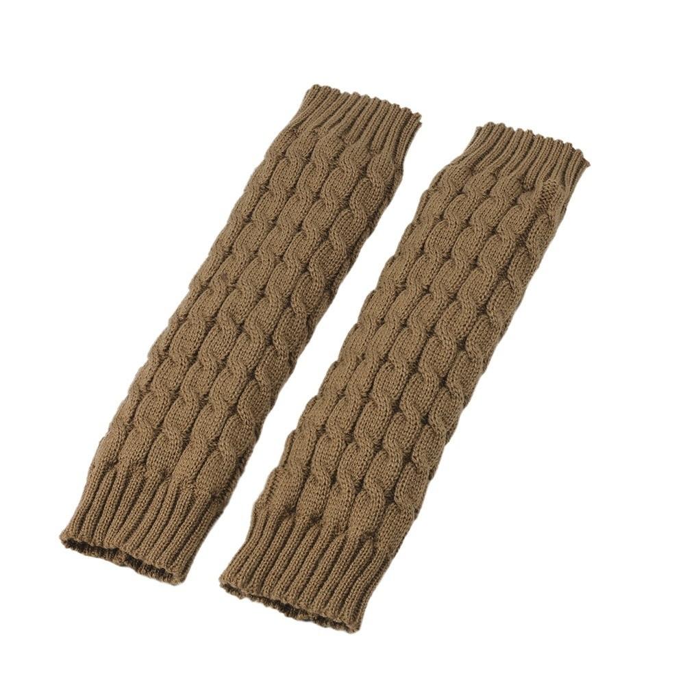 Foot Cover Fleece Leg Warmers Knee High Knitted Leg Coverings Fashion Winter Leg Warmers  Women