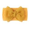 New baby nylon headband, baby cute bow wide-sided double-knotted headscarf, children's headband.