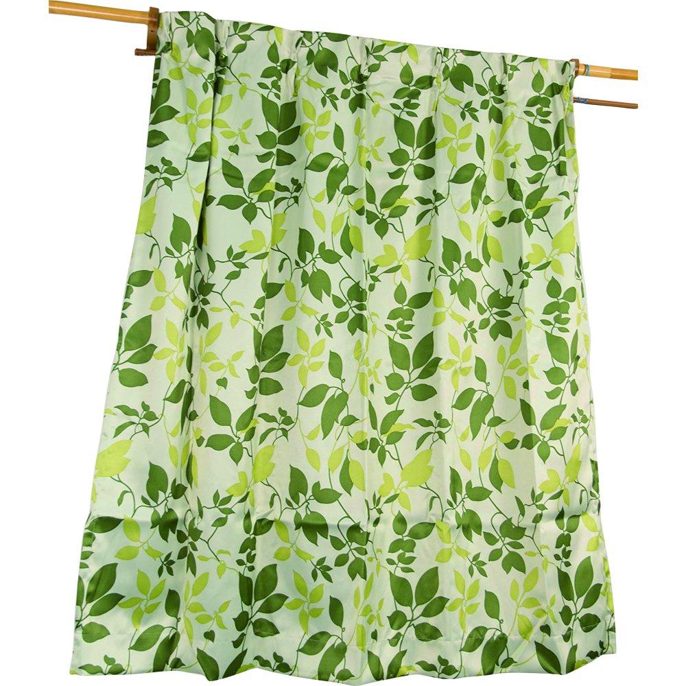 

Arie Washable Leaf Set of 100 x 135 Green Light-Blocking Curtains, Pattern, 2, cm,