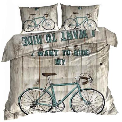 3D Cotton Satin Bedding 160x200cm BIKE
