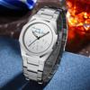 Men Watch Classic Business Arabic Digital Steel Strip Waterproof Luminous Wristwatch