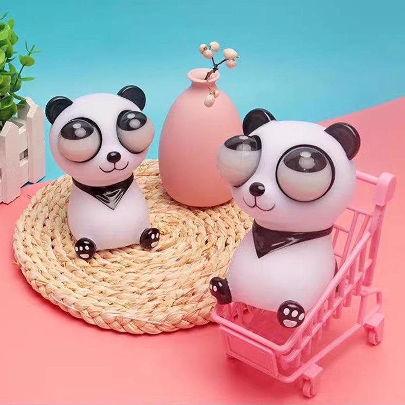 

Panda Popping Eye Squeeze Toy: Funny Stress Relief & Prank Gift for Kids