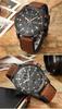 CURREN 8250 Men's Quartz Sport Casual Watch with Leather Strap